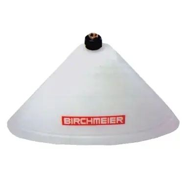 Professional spray hood Birchmeier, white, oval 37 x 14 cm, 1/4‘‘ female thread - Precis inkommet