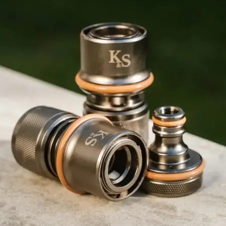Kent & Stowe Slanskopplingsset ‘The Metal‘ 3 delar | Premiumkvalitet