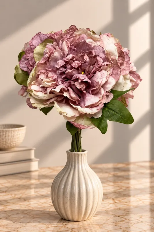 PEONY HYDRANGEA BUNDLE DRY PINK | Riktigt fynd