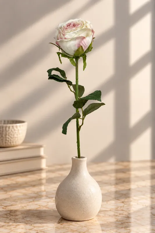 Bästa pris | ROSE SINGLE LIGHT PURPLE-WHITE