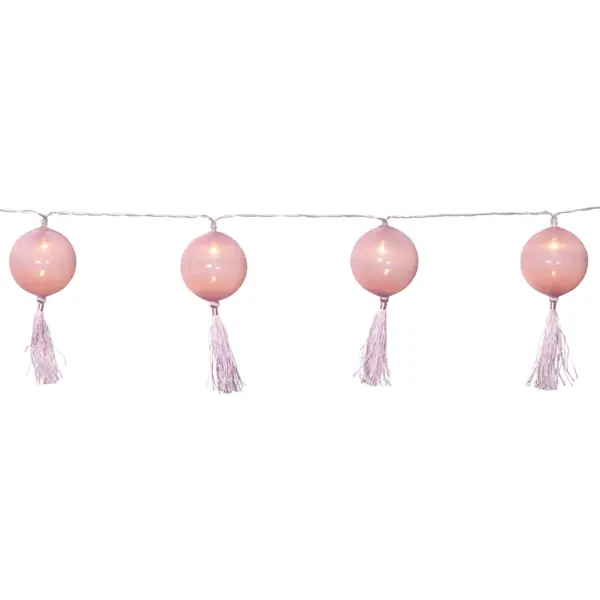 Fynd - Ljusslinga Jolly Tassel Light Rosa 10st 135x14x6cm