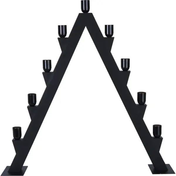 Nytt lägre pris | Ljusstake Max Svart 77x77x15cm